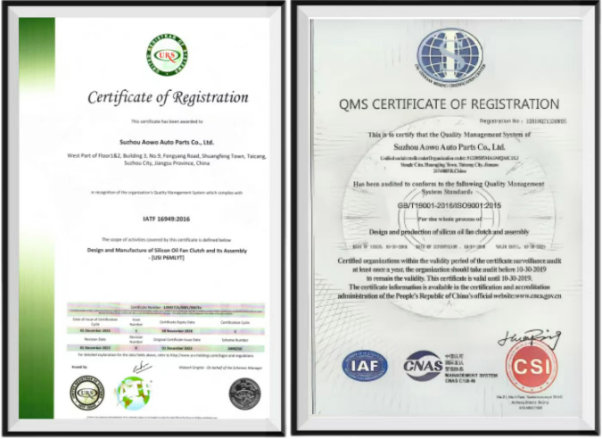 AOWO ファンクラッチ certifications